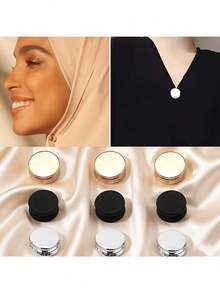 4pcs Fashion Flat Snap Buttons - Multi-Color Detachable Buttons, Suitable For Shirts, Collars, Pants, Cuffs, Scarves, Headscarves - Decorative Accessories, Button Set, Sewing Supplies And Accessories, Clothing Buttons - A - View 7
