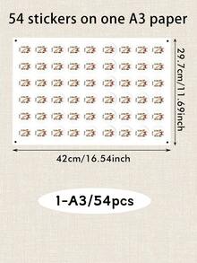 LICVIC 54-540pcs Custom Reindeer Initial Christmas Stickers With Name, Personalized Letter Labels Stickers, Festive Holiday Gift Wrap Decor, Customized Christmas Name Labels, Customizable Gift Packaging Stickers, Christmas Party Decor, Holiday Gift Accent - Style B - View 8