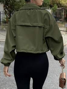 Women Jackets - Army Green - View 3