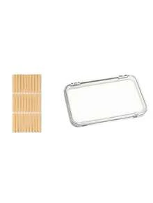 1pc 2-Layer Portable Nail Art Storage Box, Multi-Layer Nail Art Storage Box, Comes With Nail Art Tape Set, Essential For Nail Artists, Portable Travel Nail Art Storage Box, Nail Art Tool Box - Multicolor - View 8