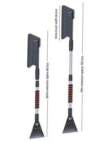 Retractable Car Snow Scraper And Ice Scraper, Dual-Purpose Winter Snow Brush And Ice Scraper, Detachable Design - Space-Saving Storage, Quick Snow Removal Without Damaging Car Paint, Perfect For Cars, Trucks, SUVs, RVs And Boats, Solves Snow Removal Hassle, Great Winter Gift Choice For Friends - A - View 9