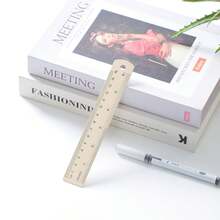 2pcs/1pc 15cm Macaron Aluminum Alloy Straight Ruler Metal Ruler Office Measurement Drawing Stationery Tool Suitable For School, Office And Handmade - D - View 18