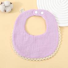Infant Bibs Autumn/Winter New Solid Color Minimalist Baby Girl Drool Bibs, Newborn Soft Absorbent Anti-Spit-Up Bibs - Multicolor - View 14