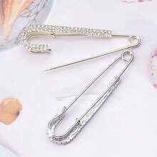 8 Pack Rhinestone Brooch Pins For Women, Large Safety Pin Brooches For Clothing, Dress & Scarf Decoration, Fashion Jewelry Accessories - A-Colorful - View 6