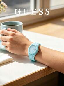 GUESS Sweet 素色一體式手錶，休閒日常穿搭配件，女孩禮物手錶 U0979L5/W0979L2/W0979L3/W0979L4 - 綠色 - 查看 3