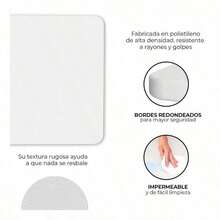 Mesa Plegable 1.80m - Tipo Portafolio de Plástico-- Blanca para Jardín Exterior  HTht98928001 - Blanco - Ver 3