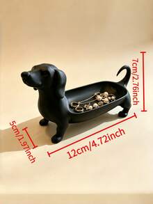 Minimalist Dachshund Jewelry Tray, Vanity Ring & Watch Holder, Entryway Key Rack, Bedside Table Phone & Glasses Stand, Multi-Functional Storage Tray, Desktop Decor, Housewarming Christmas Mother's Day Birthday Gift, Jewelry Tray - Multicolor - View 3