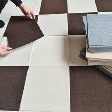 10pcs 30x30cm Self Adhesive Carpet Floor Sticker Square Rugs Peel And Stick Mat Flooring For Dining Room Bedroom Home Decor - Plush Version - View 7