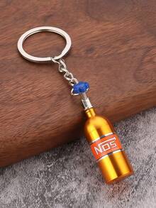 1pc/5pcs/7pcs New Modified Car Keychain NOS Nitrous Bottle Decorative Bottle Keychain - Multicolor - View 11