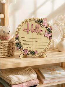 Custom Baby Name Announcement Wooden Sign, Baby Coming Soon, Newborn Welcome Gift, Hospital Sign For Baby Boy Or Baby Girl - Bulletin Board - View 6