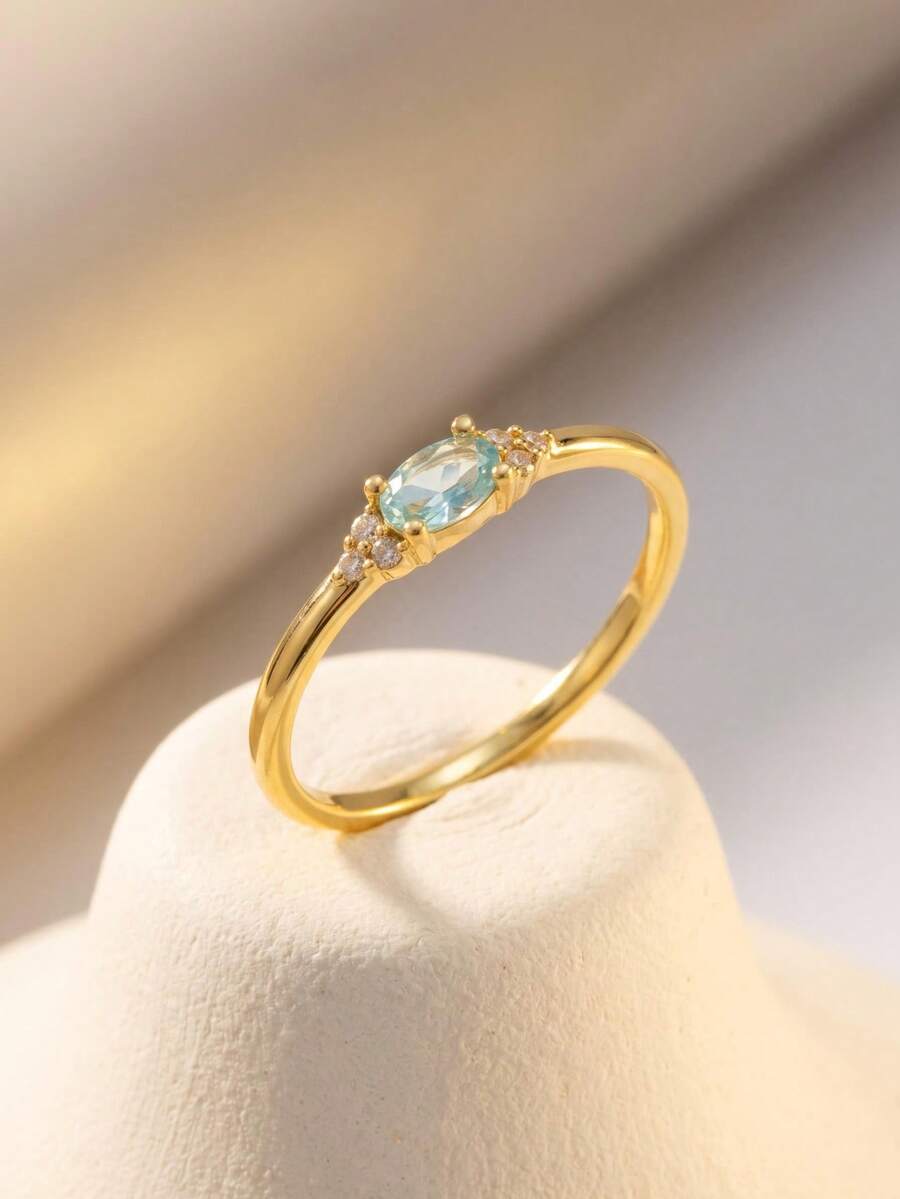 European And American Fashion Elegant Shiny Ring, Suitable For Wedding, Engagement And Party Wear - Multicolor - View 1