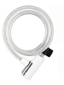 1 buah Kunci Kabel Baja Portabel untuk Sepeda, Anti-Potong, Anti-Pencurian, Kepala Kunci Paduan dengan Braket Pemasangan, Aksesori Anti-Pencurian untuk Sepeda dan Skuter Listrik (Termasuk 2 Kunci) - MultiWarna - View 10