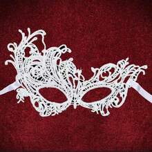 1pc Gold Foil Vintage Sexy Lace Masquerade Eye Mask, Holiday Party Women's Sexy Lace Mask, 3D Half Face Mask For Masquerade Party, Bar Party - Multicolor - View 4