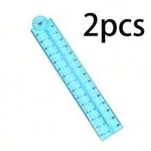 1Pc/2Pcs 30cm Colorful Transparent Foldable Flexible Plastic Ruler, Bendable Straight Ruler With Clear Scale, Multipurpose Drawing Tool, For Sketching Drafting Homework Office Work, Back To School Stationery Gift - Multicolor - View 14