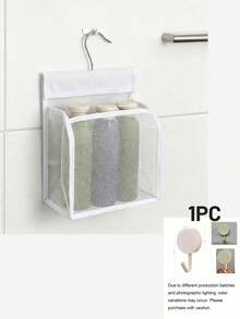 1/2 buah Tas Penyimpanan Jaring dengan Pengait, Keranjang Penyimpanan Gantung, Keranjang Penyimpanan Kamar Mandi Jaring, Rak Penyimpanan Multifungsi yang Dipasang di Dinding, Cocok untuk Jepitan Pakaian di Ruang Cuci dan Penyimpanan Rumah Tangga Umum - MultiWarna - View 11