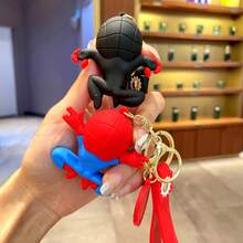 FIFA Extraordinary Spider-Man Keychain Pendant Cartoon Figure Car Key Chain Small Hanging Ornament Backpack Holiday Gift, Craft - Multicolor - View 4