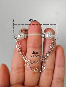 CIZME Clip-On Faux Nipple Rings With Zirconia Stones, Adjustable Dangle Style Fake Nipple Rings For Women's Daily Wear, No Piercing Required - Fake Nipple Ring - View 3