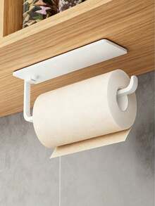 1pc Modern Kitchen Paper Towel Holder - A Wall-Mounted Paper Towel Dispenser Suitable For Under-Cabinet Installation, Saving Space. Made Of Durable Plastic, Suitable For Bathroom Use As Well As Commercial And Home Environments. - Multicolor - View 16