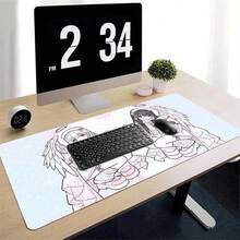 Beauty Anime Girl Large XXL Leather Mouse Pad Leather Waterproof Anti-Slip Dining Table Mat Office Desk Mat Computer Keyboard Leather Mousepad - View 6