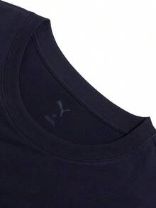 Puma Men's Short Sleeve ROAD TO UNITY Graphic Tee, Comfortable Casual Loose Fit Navy Blue Ribbed Collar T-Shirt 634201-16 - Navy Blue - View 8