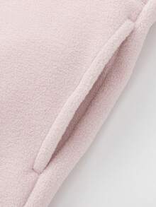 Balabala Jaket Fleece untuk Anak Perempuan Remaja, Pullover Hangat Musim Dingin untuk Anak Laki-laki & Perempuan, Lembut & Nyaman - berwarna merah muda - View 8