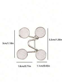 2/1pc Detachable Pants Button Multi-Function Brooch Adjustable Button Travel Vacation Cruise Essential Accessory For Women New Semester Season - Multicolor - View 6