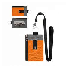 Multifunctional Outdoor Card Holder, Lanyard Short Wallet, Multi-Pocket Zipper Coin Purse With See-Through Window For Student ID Card, Unisex Style, Travel Use, Ideal Gift - Multicolor - View 8