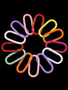 20/40pcs Colorful Zinc Alloy Carabiner Key Rings Spring Clips, Suitable For Keys, Bags, Water Bottles And Backpacks - Multi-color - View 10