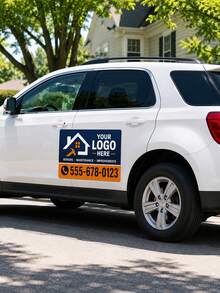 Custom Car Magnetic Signs, Personalized Logos For Your Car, Van, Truck, Waterproof Design, Promote Your Business Vehicle, Professional Printing And Die-Cutting - Multicolor - View 7