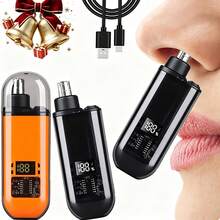 Rechargeable Ear & Nose Hair Trimmer, Eyebrow & Facial Hair Trimmer, Unisex USB Electric, Father's Day Gift - Multicolor - View 2