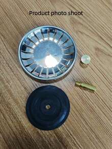 1pc Stainless Steel Kitchen Sink Drain Strainer, Bathroom Hair Catcher, Sink Filter, Drain Plug, Kitchen Tool - A - View 8
