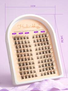 Pestañas postizas suaves y esponjosas con tallo fino segmentado, adecuadas para diversas ocasiones - Ver 6