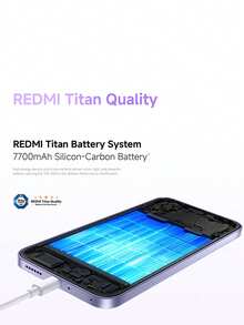 Xiaomi Redmi Note 17 智慧型手機 全球版 7700mAh 電池 45W 快速充電 6.99 吋 FHD+ 護眼 AMOLED 螢幕 Corning®Gorilla® Glass 7i 強大 Snapdragon 6s 4G Gen 2 IP65 防塵防水 - 黑色 - 查看 5