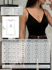 最新時尚黑色休閒細肩帶上衣 優雅風格 適合女性 節慶海灘鄉村風 夏季穿搭 - 黑色 - 查看 6