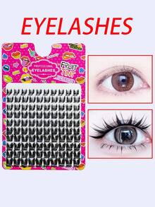 Big Baby Natural Realistic Thick Cartoon Sweet Segmented Single Cluster False Eyelashes - View 1