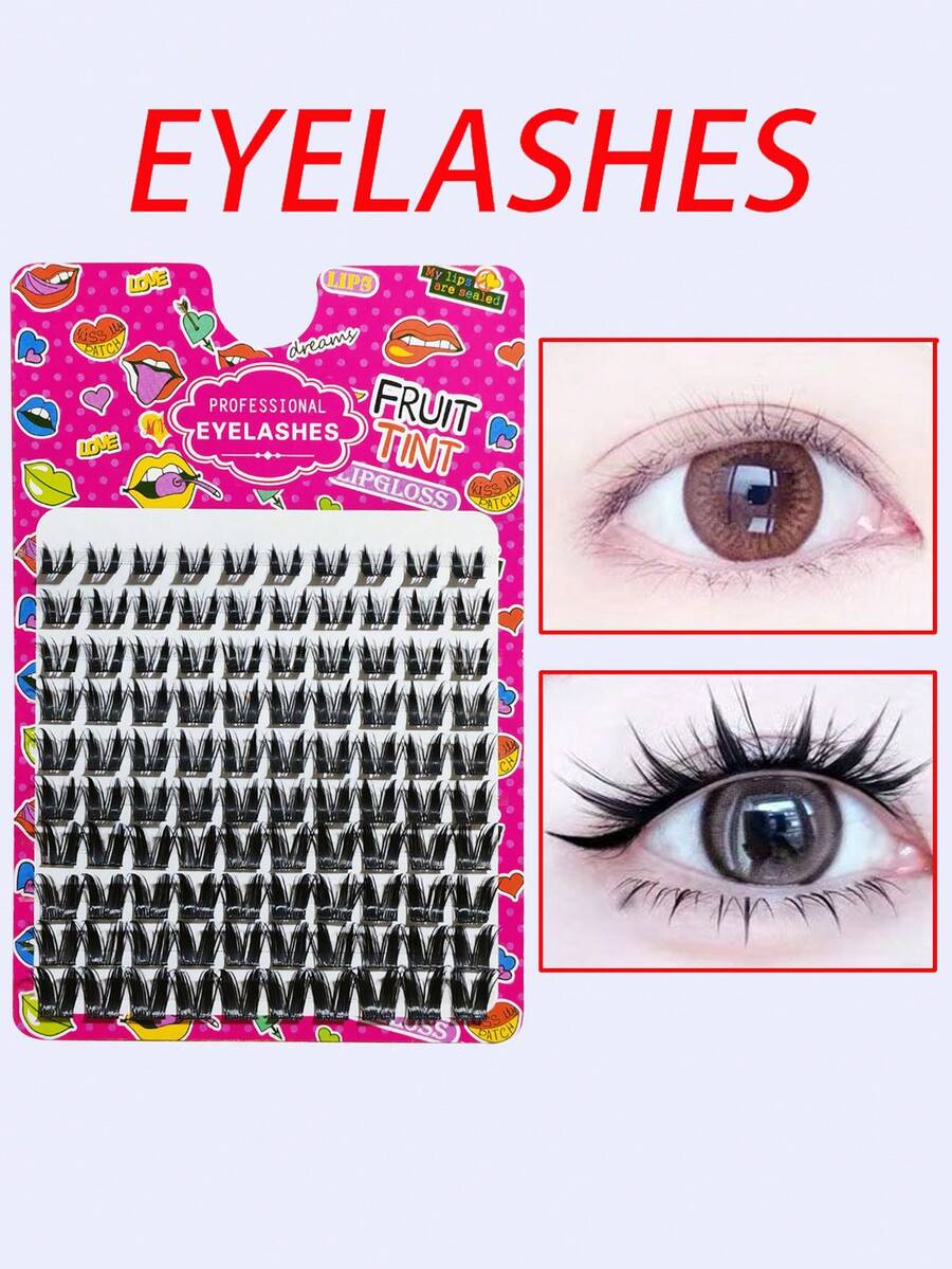 Big Baby Natural Realistic Thick Cartoon Sweet Segmented Single Cluster False Eyelashes - View 1