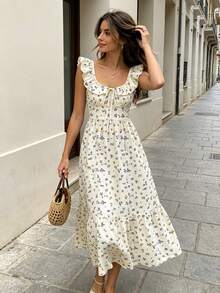 Women Midi Dresses - Multi-colored - View 2