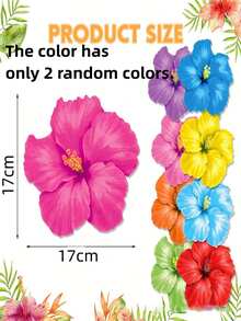 20pcs Hibiscus Flower Pattern Paper Napkins, Suitable For Spring Celebrations, Anniversaries, And Bridal Parties - A - View 3