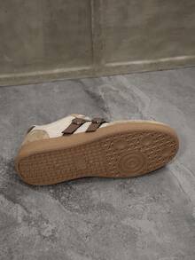 NOBLEARL Fashion Low‑Top Retro Sneakers For Women, Brown Strap With Metal Buckle Decoration, Light‑Weight Flat Walking Shoes - Khaki - View 8