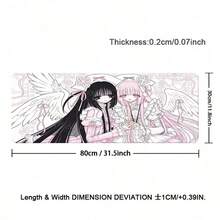 Ins Style Japanese Vintage Leather Mouse Pad Angel Girl Mouse Pad Oversized Computer Mouse Pad Cute Pink Anime Office Leather Desktop Mouse Pad - View 11