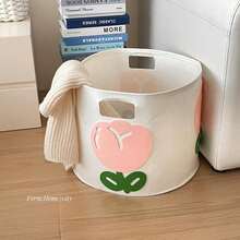 Tulip Felt Laundry Basket Handheld Storage Bin Large Capacity Dirty Clothes Basket Toy Snack PC - View 1