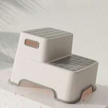 1 Pc / 2 Pcs Multi‑Functional Non‑Slip 2‑Step Stool, Stable Non‑Slip Foot Pads, High Load‑Bearing Capacity, Built‑In Portable Handle, Suitable For Fetching Items In Kitchen And Living Room, Easy To Clean And Space‑Saving,Wash Hands Foot Stool - Random Color - View 4