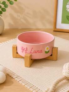 Personalized Ceramic Pet Bowl - Customized Cat And Dog Food Bowl, Custom Design Dog Bowl, Personalized Dog Food Bowl With Name, Dog Gift, Cat Gift, Gift For Dog Lovers - Multicolor - View 4