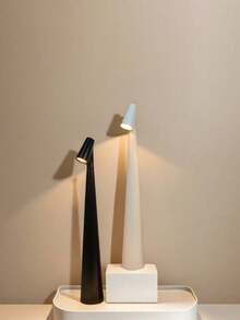 Guanova 1pc Creative Rechargeable LED Desk Lamp, Toothbrush Atmosphere Light, USB Charging Table Lamp, 3-Level Adjustable Light, Built-In Rechargeable Battery, Long Battery Life, Battery Capacity: 1200mAh, Modern Minimalist Nordic Design, Touch Control Desk Lamp, Portable Night Light, Suitable For Various Scenes, Suitable For Living Room/Bedroom/Bar/Restaurant/Office/Bedside Table, Great Gift - Rechargeable Desk Lamp - View 6