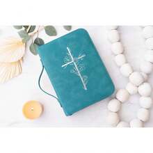 Bible & Book Storage Bags - Teal Cross - View 3