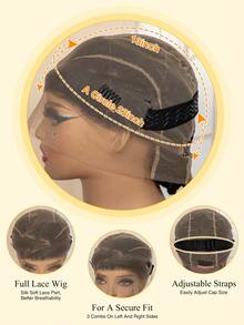 High-Quality Full Lace Woven Wig, Unique Underground Style Hairstyle. Fashionable New Arrival, Suitable For Everyone To Wear., Halloween - Black - View 9