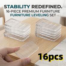8/16pcs Transparent Furniture Leveling Pads, Non-Slip Adjustable Height Pads, Used For Unstable Table, Chair, Cabinet Legs Furniture Balancing Pads - Furniture Foot Balancing Pad - View 14