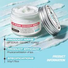 Hllozzi 3pcs 50g Coconut + Mint + Matcha Lip Scrub Contains Sucrose, Coconut Oil, And Beeswax To Moisturize And Brighten Lips, Remove Dryness And Dead Skin, And Has A Refreshing Scent. Suitable For All Skin Types, It Makes A Convenient Everyday Gift. - Coconut + Mint + Matcha - View 9