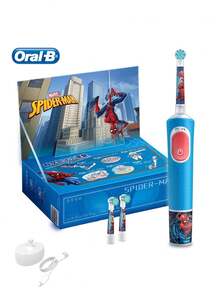 Cepillo de dientes eléctrico Oral B D103K para niños, IPX7 resistente al agua, modo dual, recargable, con temporizador inteligente y función interactiva de aplicación - Multicolor - Ver 13