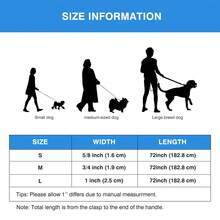 Lynxking 1件裝狗狗牽繩 耐用織帶式 舒適手柄附D型環 適用小型犬、中型犬與大型犬 - 藍色 - 查看 2